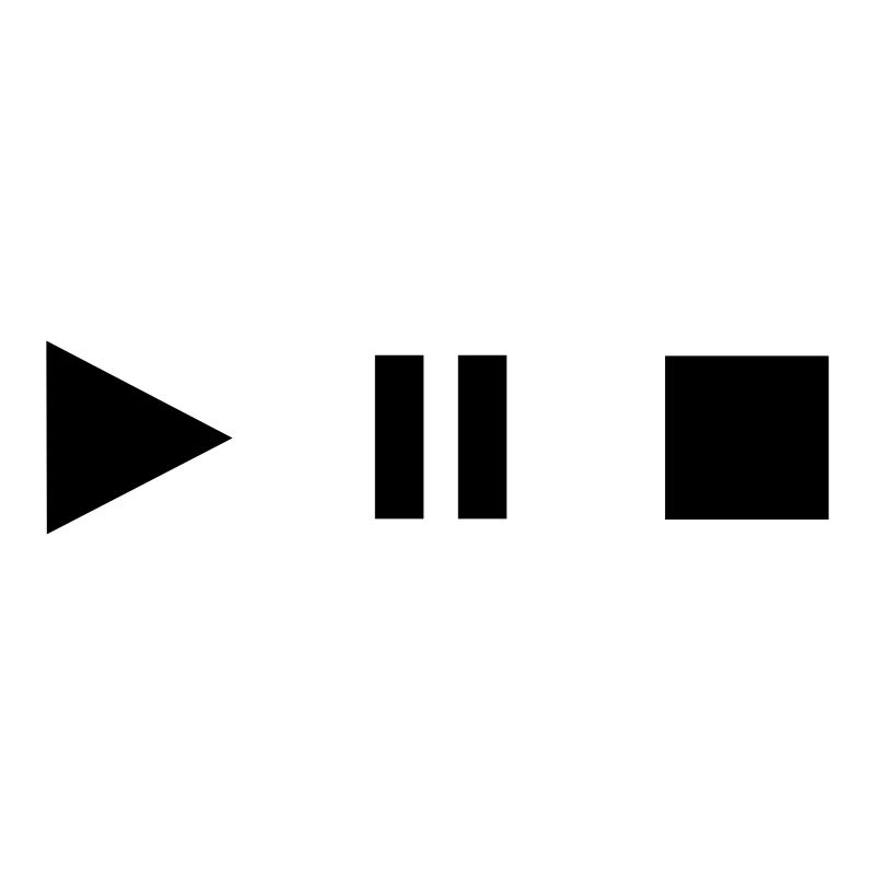 Play Stopp Pause