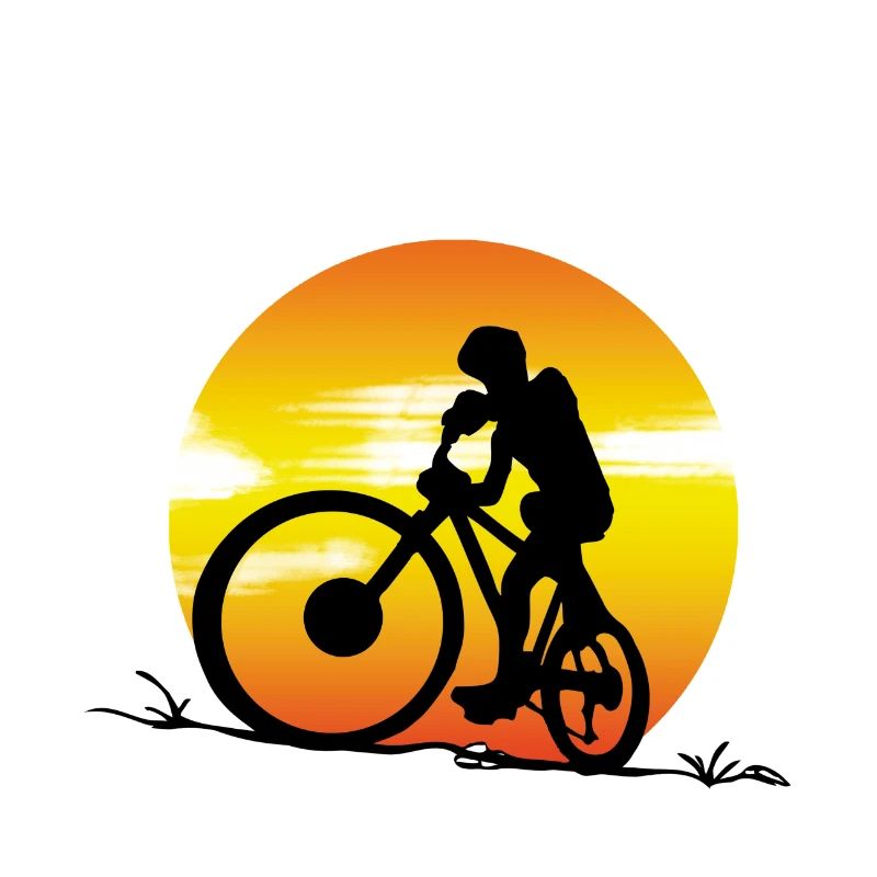 Coucher de soleil VTT
