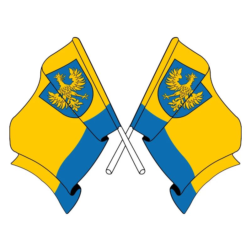 Zwei Flaggen Opole