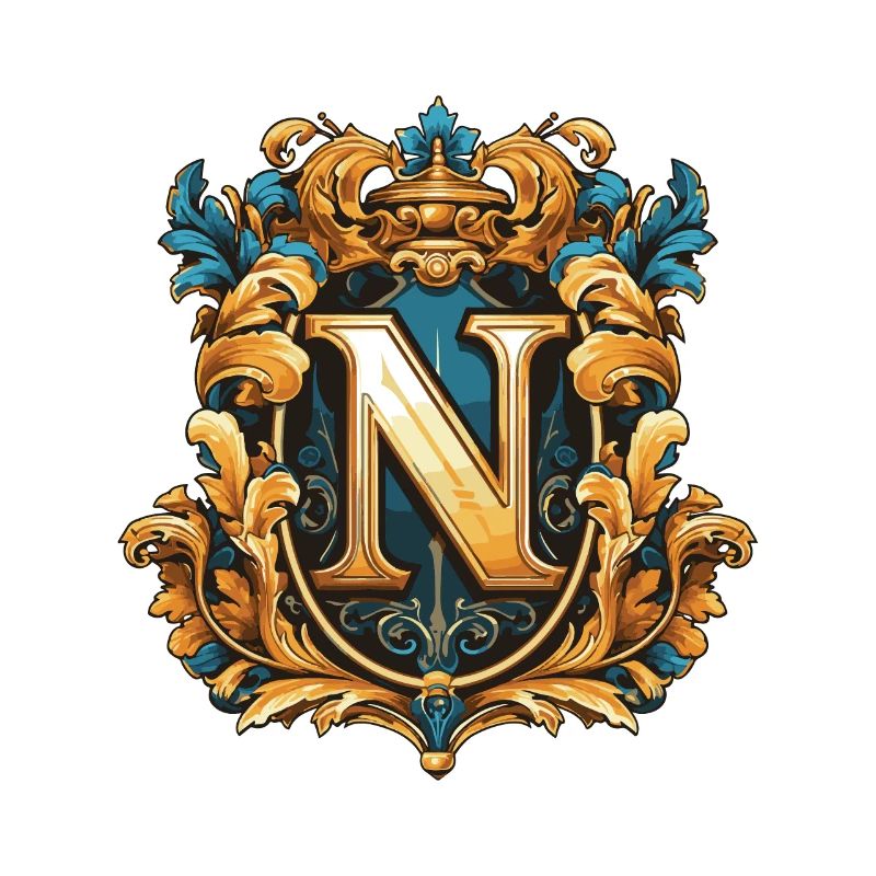 N Buchstabe Logo Krone