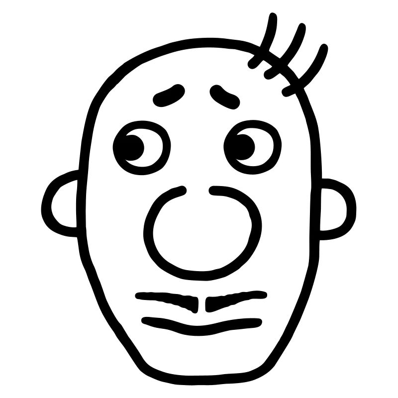 Mann mit Schnurrbart / Oberlippenbart