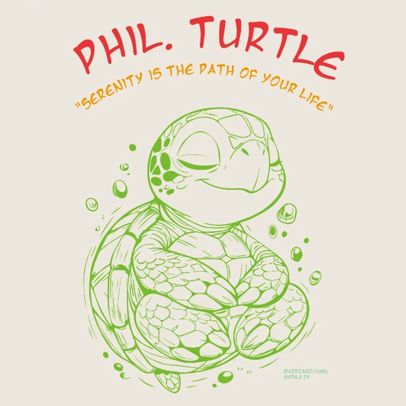 Phil Turtle Zen Path Tee