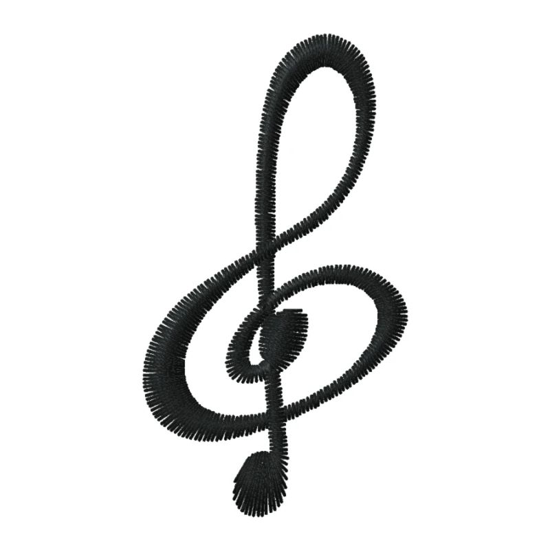 Note bestickt