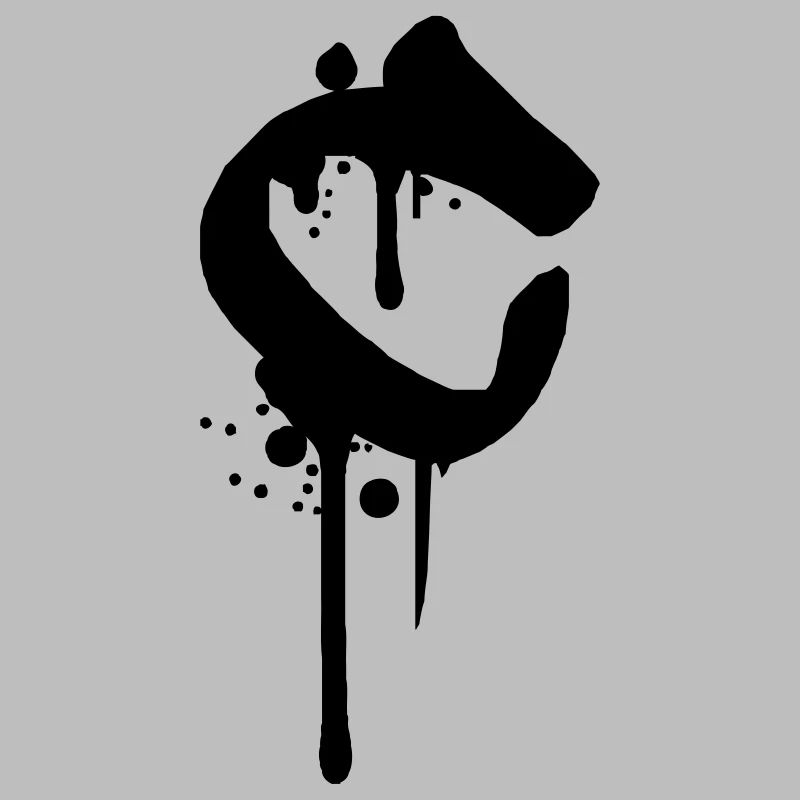 C graffiti gouttes aspersion de sang Farbklex