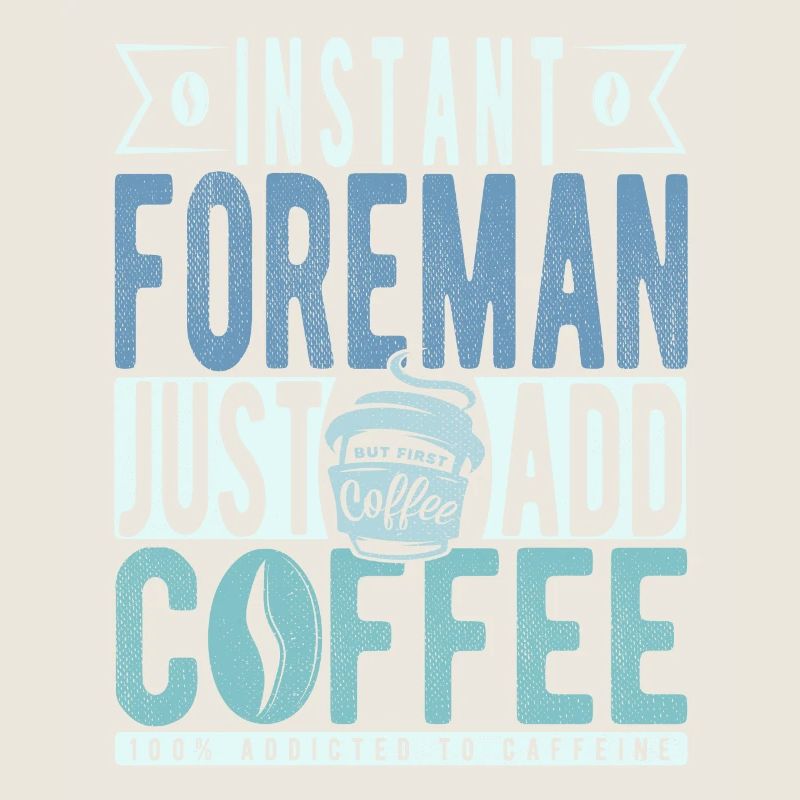 Instant-Vorarbeiter Fügen Sie einfach Kaffee hinzu