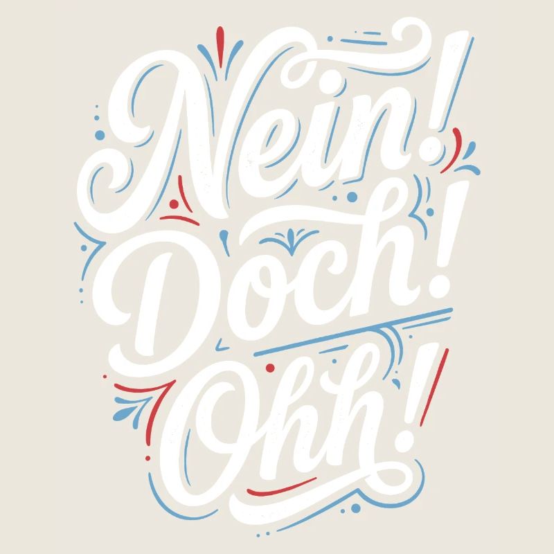 Nein Doch Ohh Typo-Statement