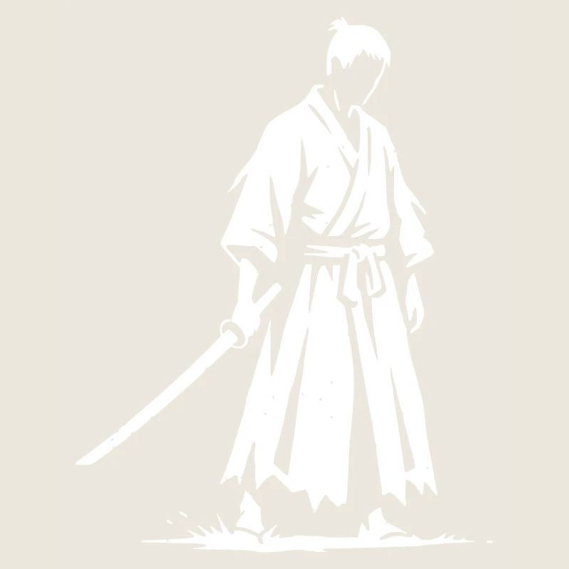 Sad Ronin Samurai Warrior