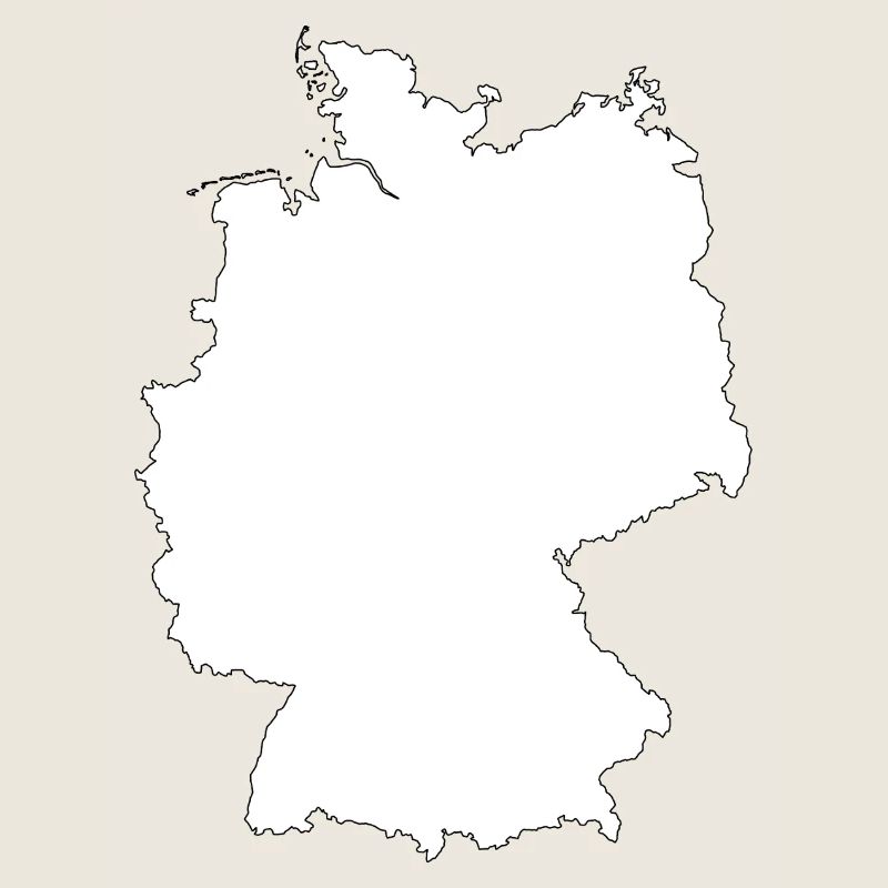Germany Maps Silhouette