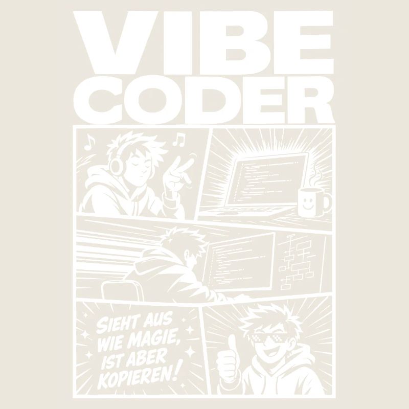 Vibe Coder Magie durch Kopieren Comic