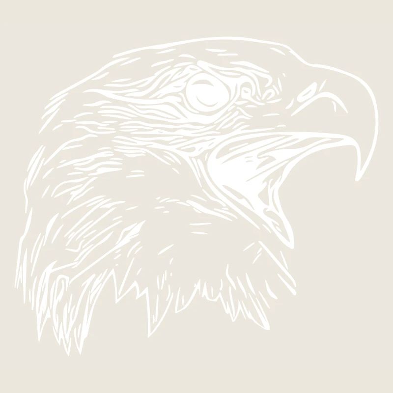 Tête d’aigle - Oiseau de prédant Royal Vector