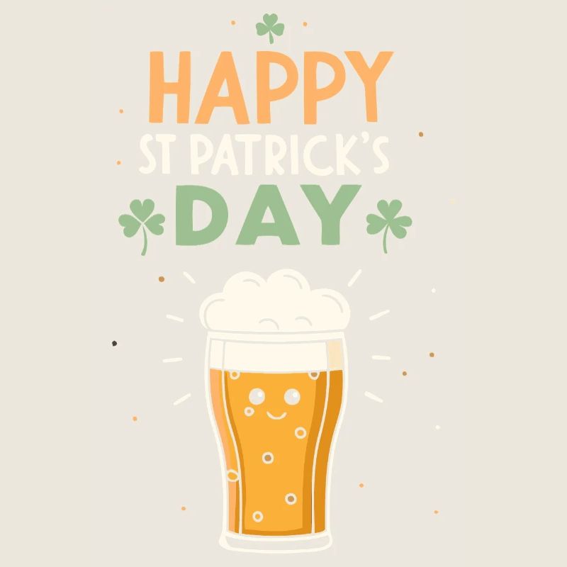 Pinte joyeuse Saint-Patrick