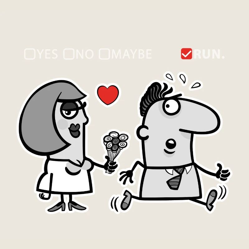 Liebe oder Flucht – Unkonventioneller Humor (Dark Version)