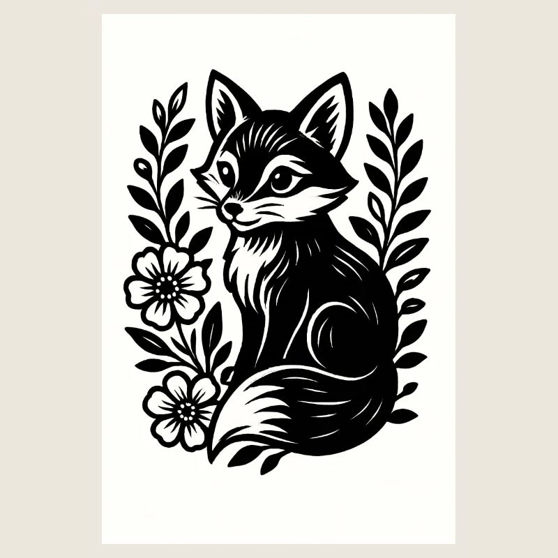 Le Renard dans la danse des fleurs