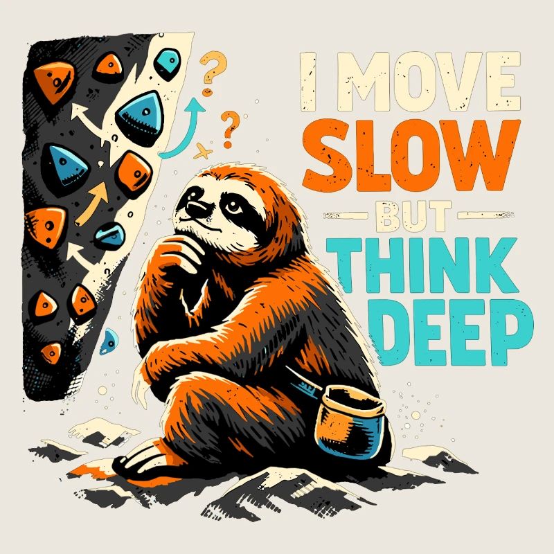Sloth Bouldering - I move slow but think deep