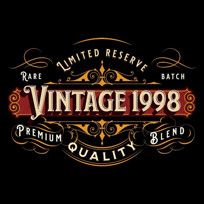 Vintage 1998 Premium Design Geschenkidee