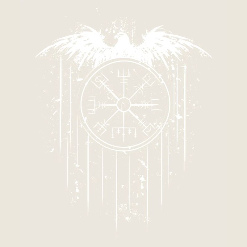 Vegvisir Runic Compass - Eagle Celts Vikings