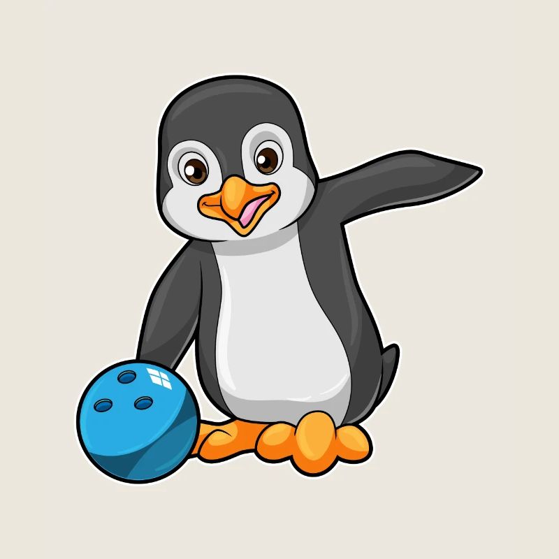 Pinguin Bowling Bowlingkugel