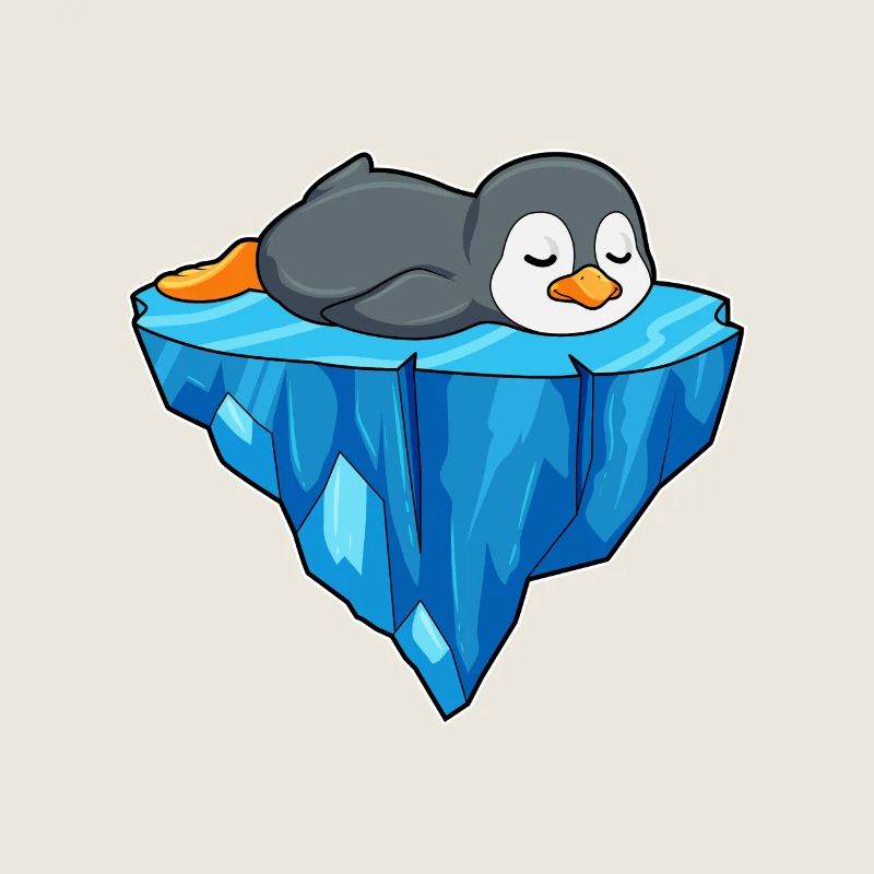 Pinguin auf Eisscholle