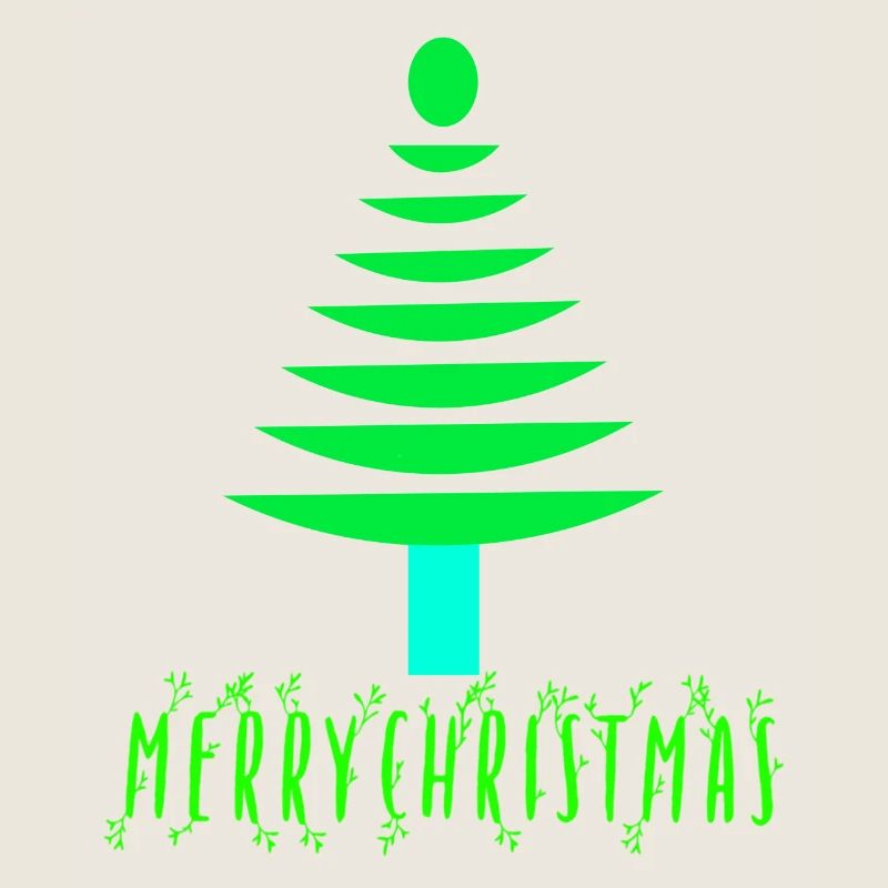 Neon Pine Christmas Tree