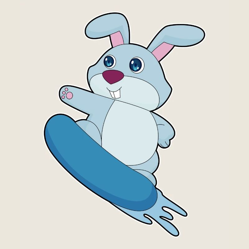 Rabbit Snowboarder Snowboard
