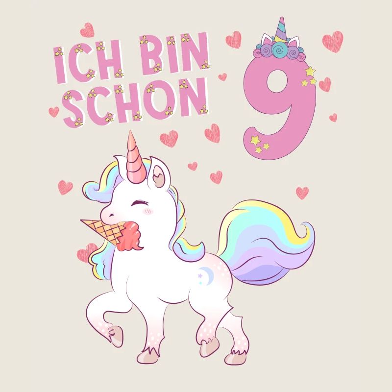 Ich bin schon 9 Einhorn