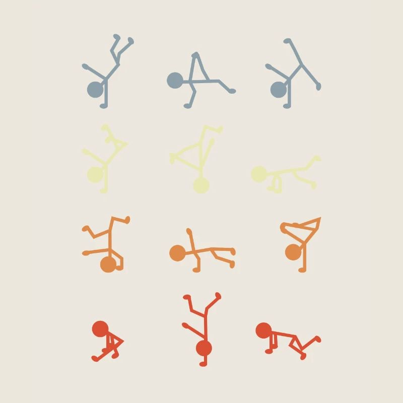 Figurines bâton breakdancer