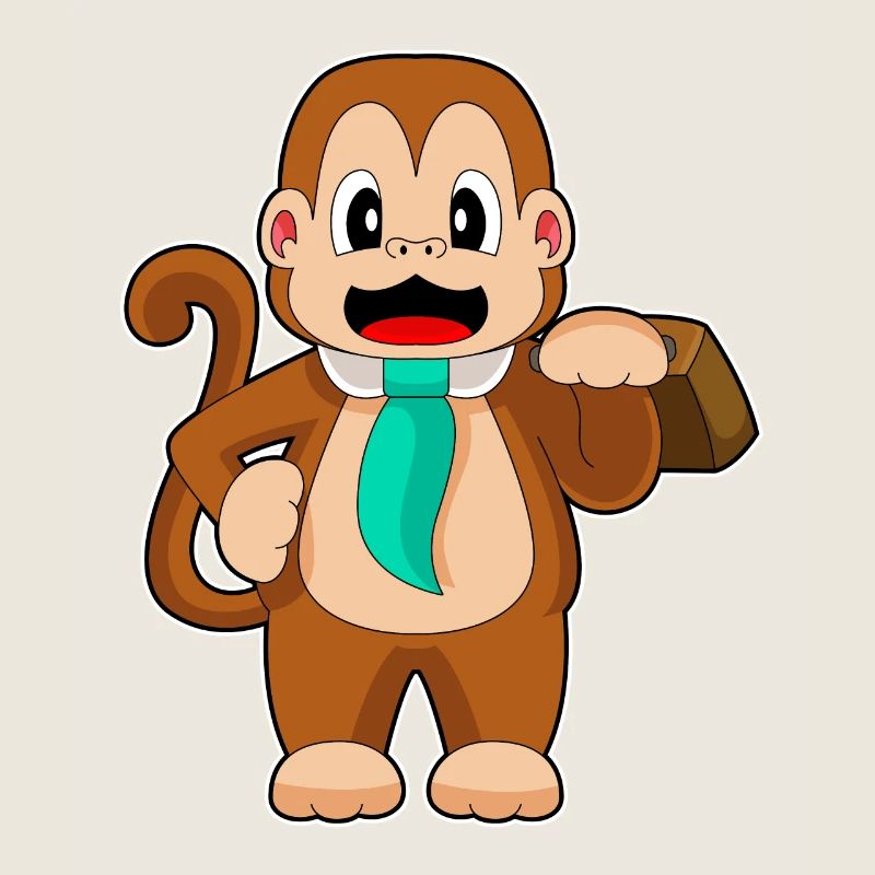 Monkey Entrepreneur Briefcase