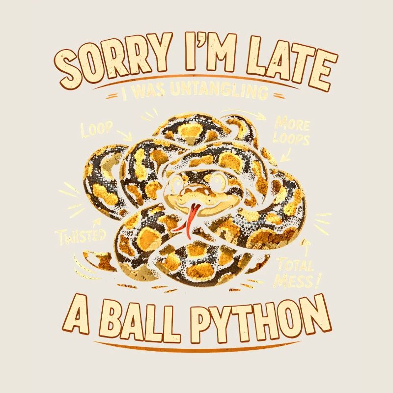 Trop tard à cause du python royé | Humour de serpent