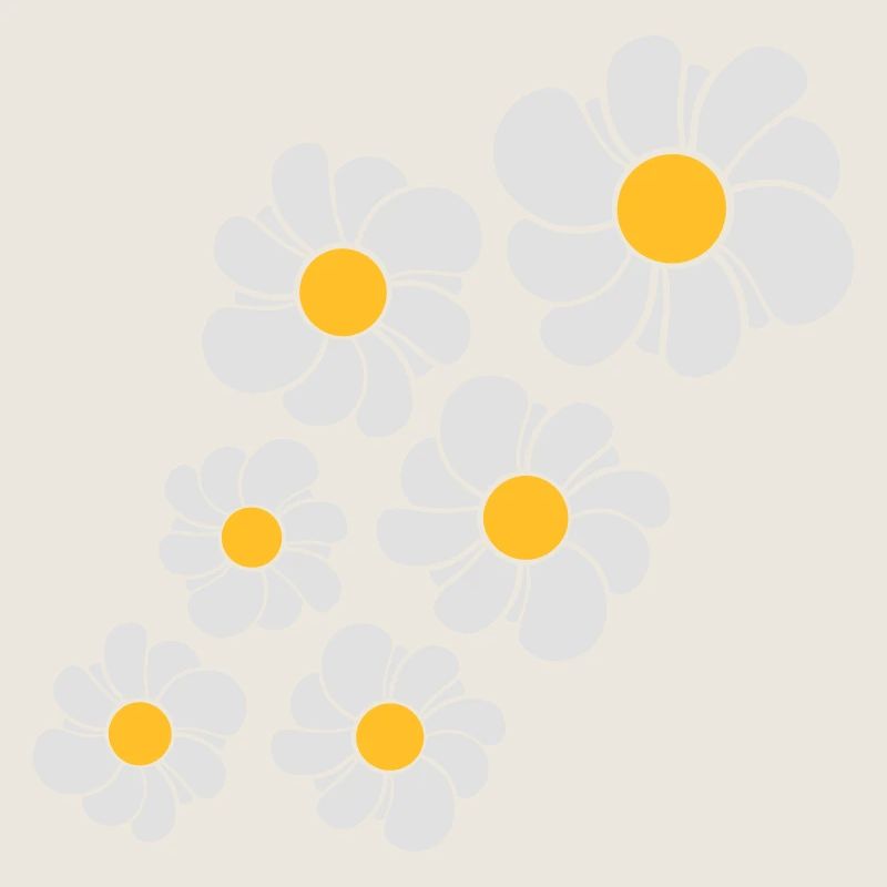 pattern design blue flower daisy buttercup daisy b