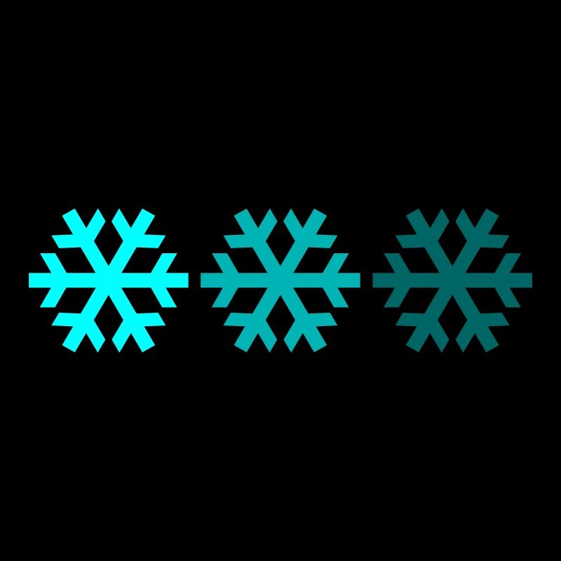 Three snowflakes