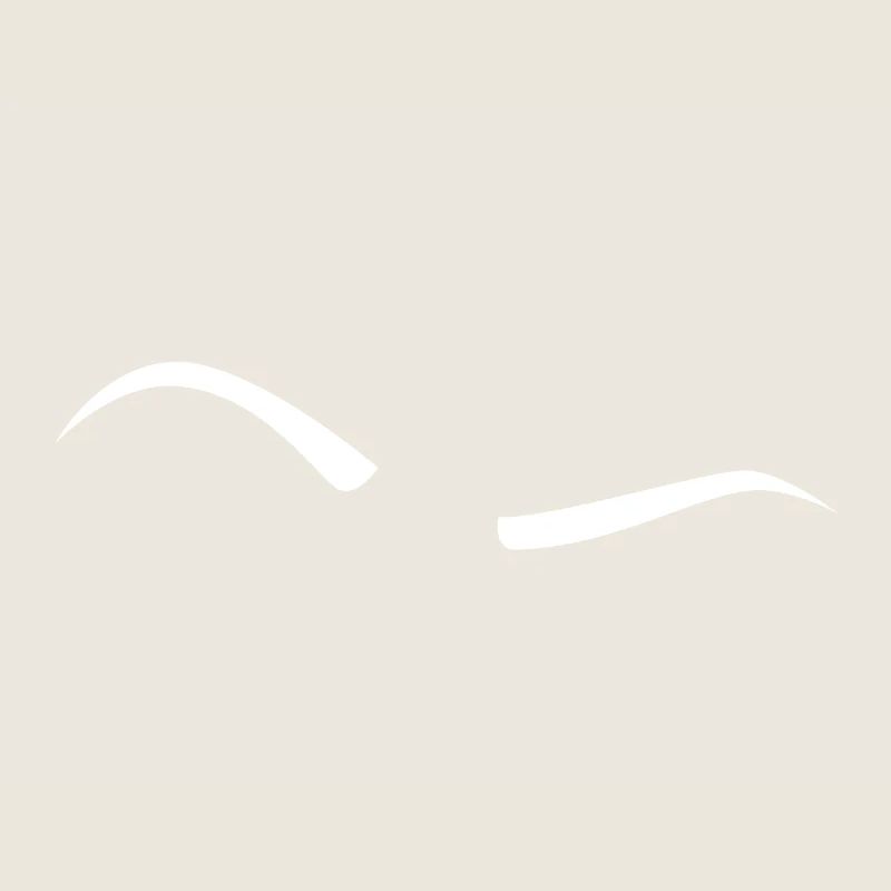 Sourcils soulevés - Blanc