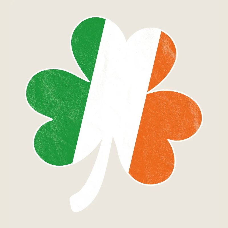 Drapeau irlandais Shamrock