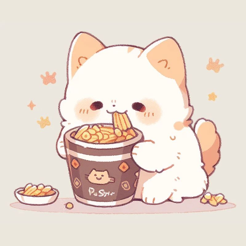 Chats spaghetti - Le chat s’amuse avec le passé