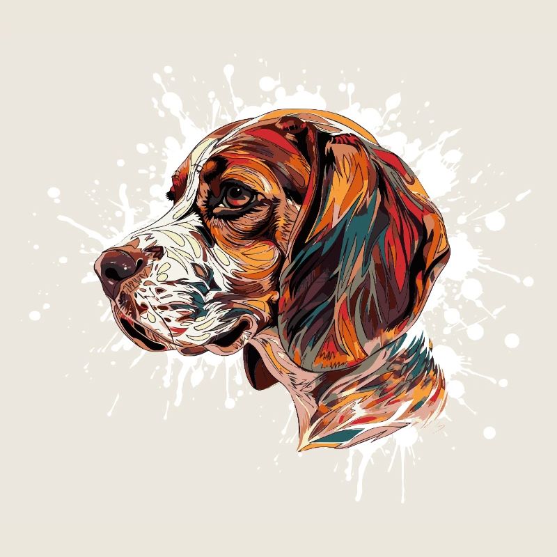 Explosion de couleurs Beagle