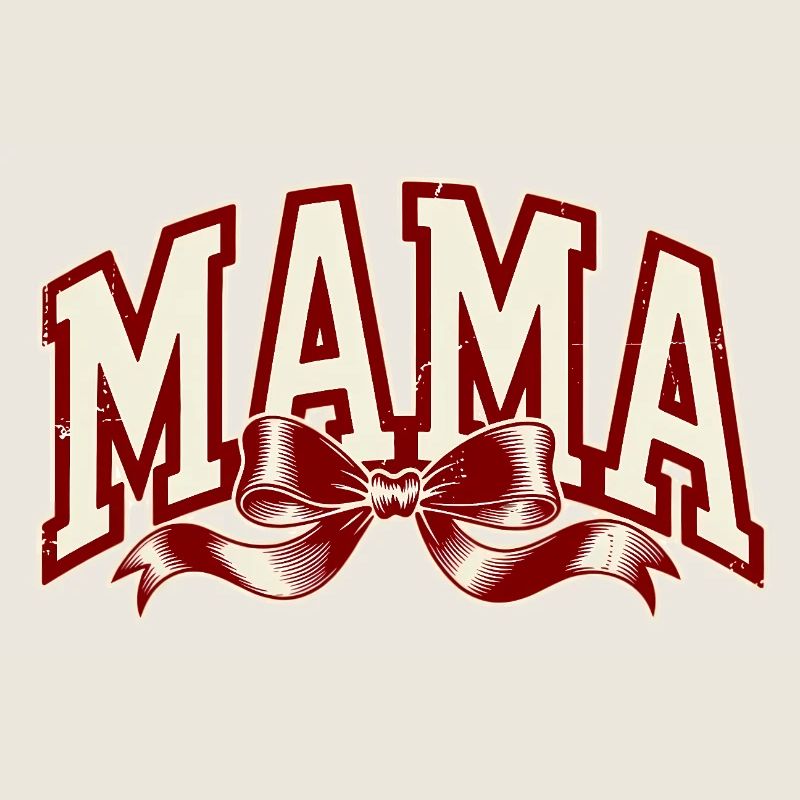 Mama Schleife Rot – Starkes Mama Statement