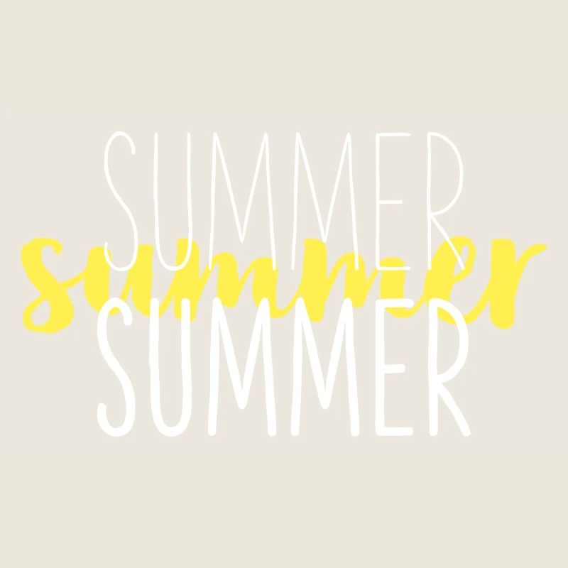 Summer Typo Overlay Yellow Script