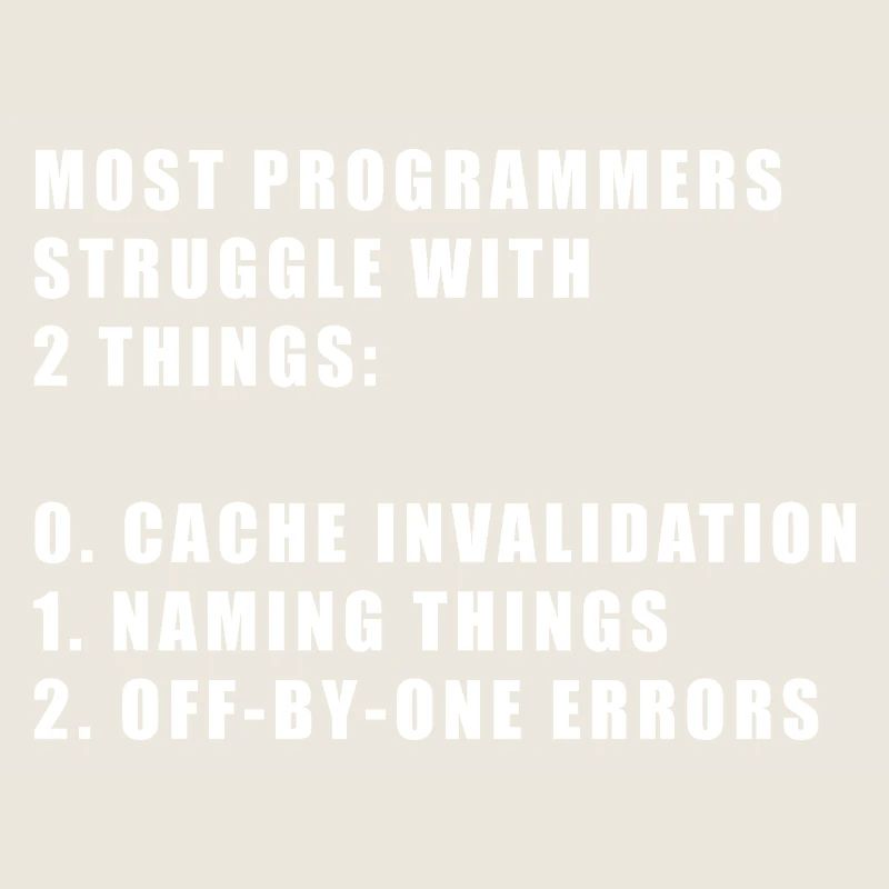 2 hard things in computer science programmer