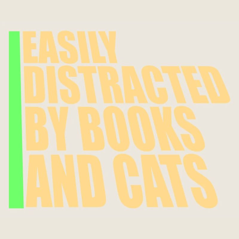 Facilmente distratto dai libri e dai gatti