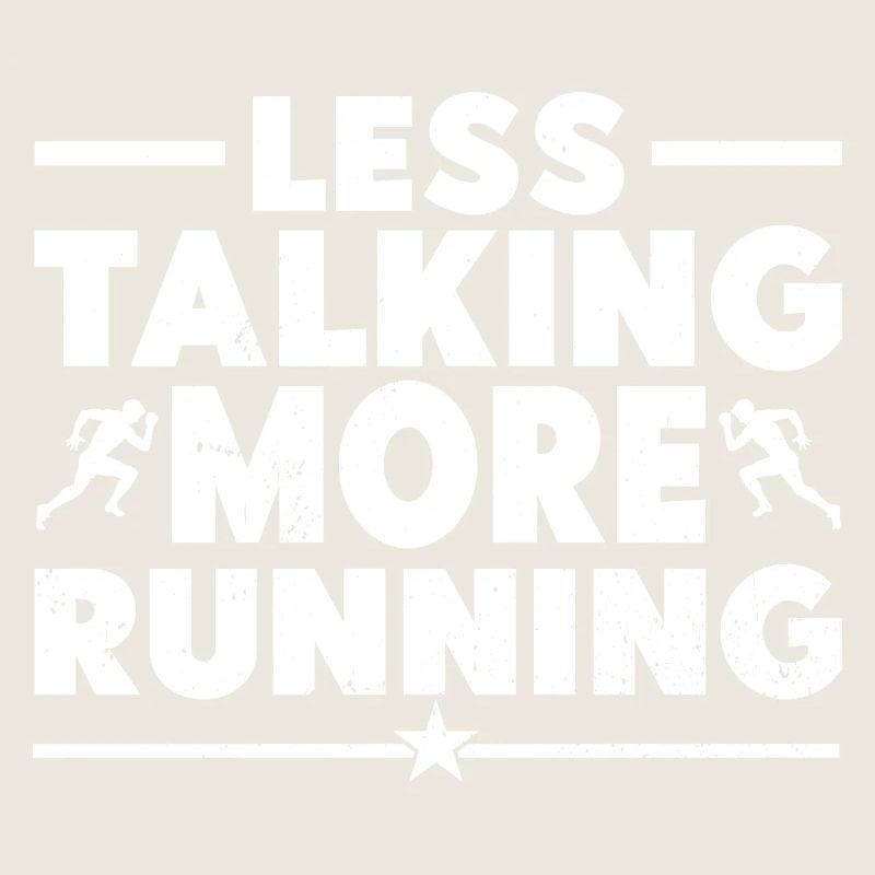 Marathon Runner Less Talking More Running Gift