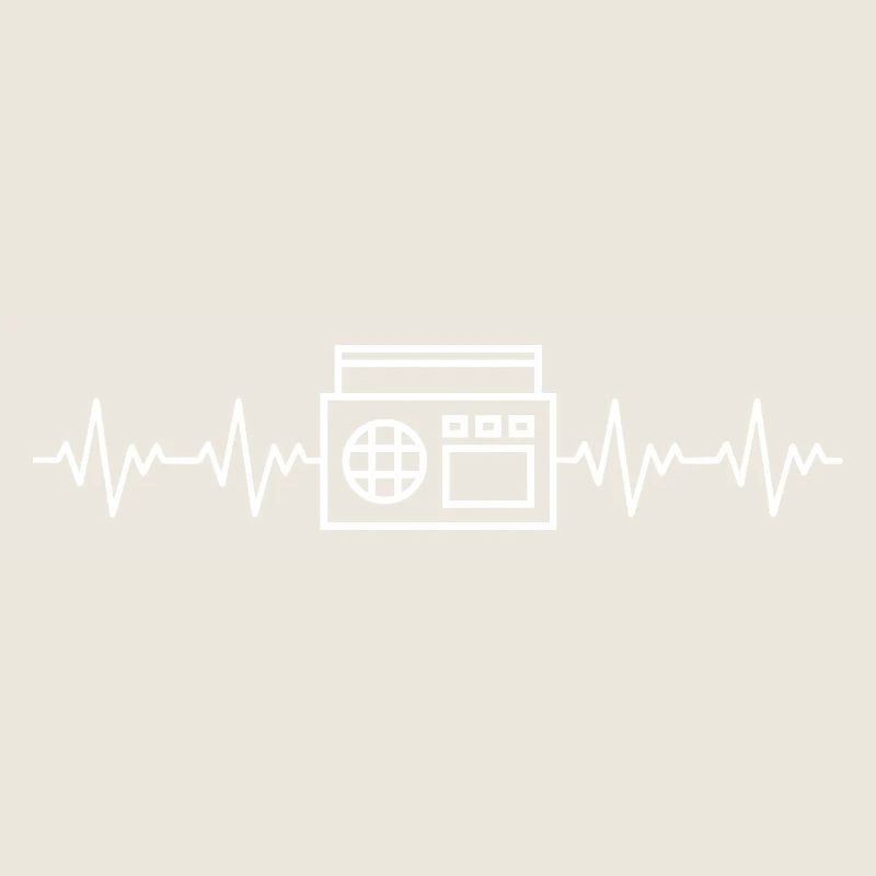 Ghettoblaster EKG Herzschlag