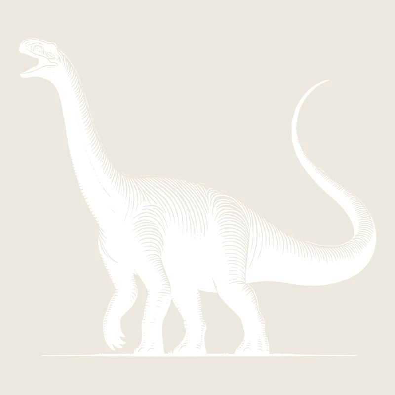 Dino géant Diplodocus dinosaure sauropode