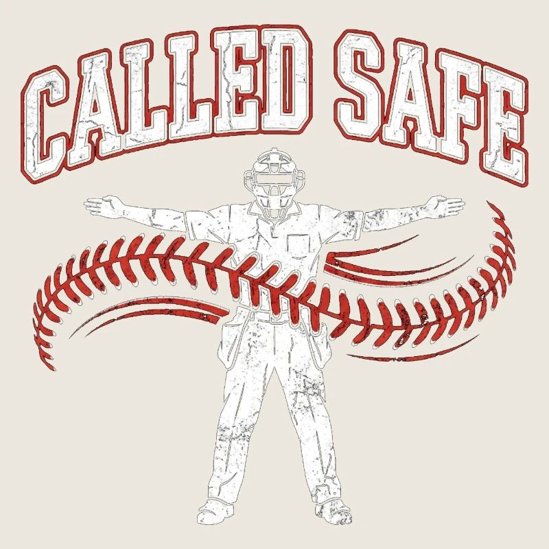 Called Safe Christlicher Baseball Glaube Kreuz