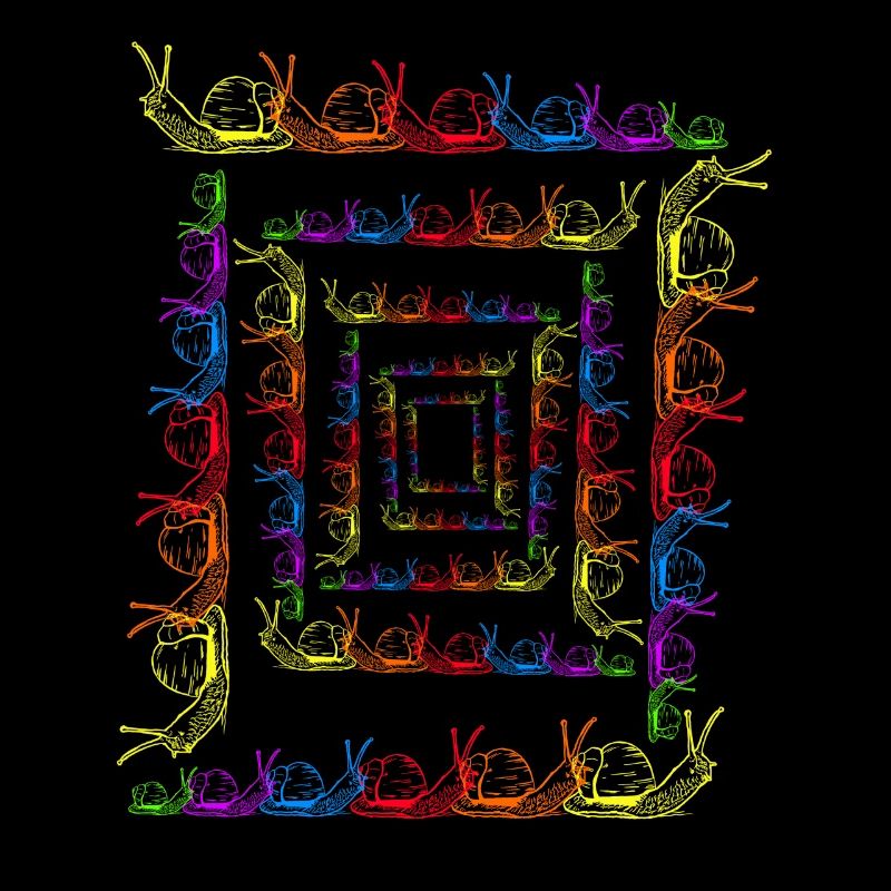 Rainbow Snails LGBT Snail Shell