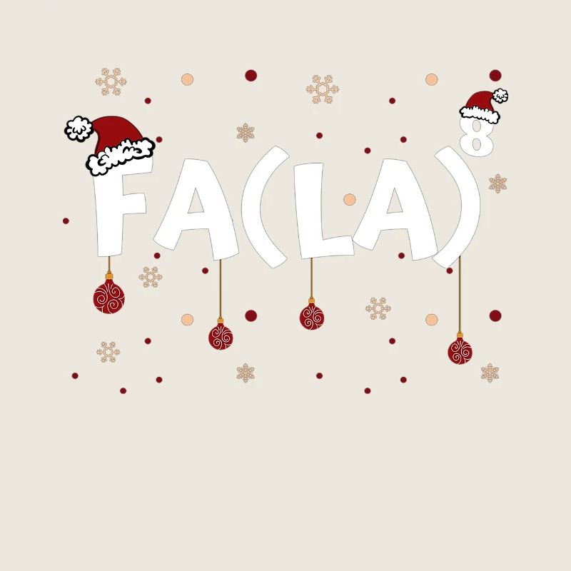 Fa La 8 Drôle de Noël Professeur de mathématiques Fa La 8