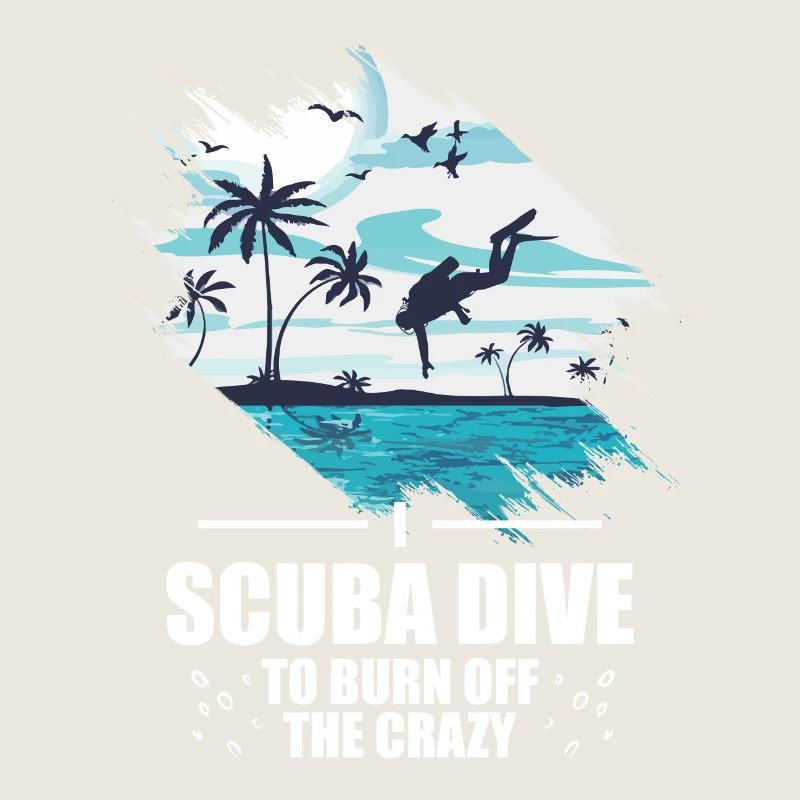 Scuba Diver Speerfischen Design