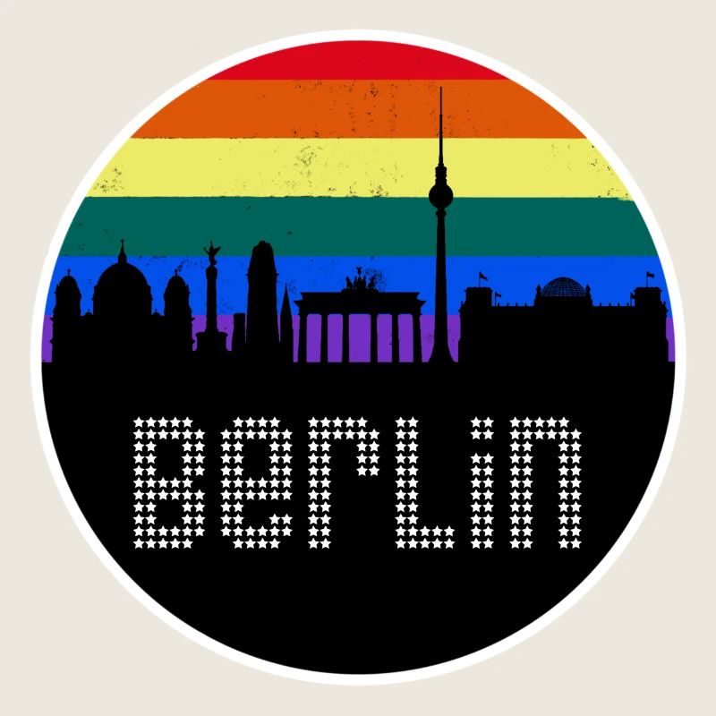 Berlin Skyline Regenbogen