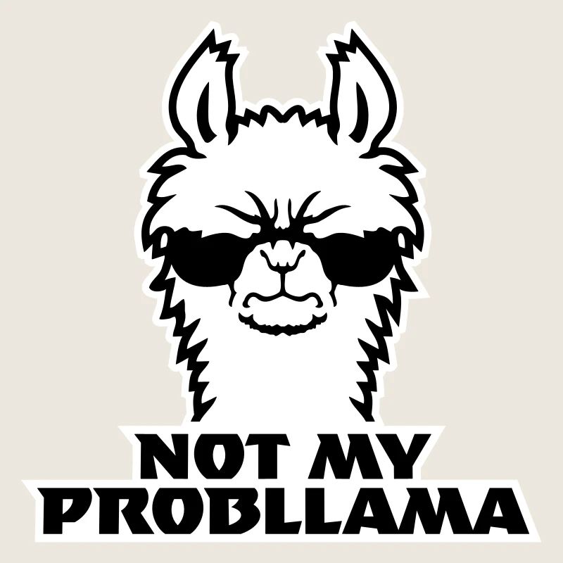 Lama Cool Lunettes de soleil Pas My Problama Angry Evil