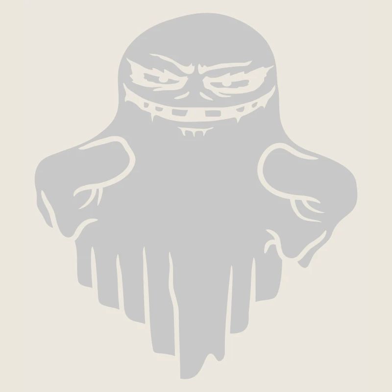 Comic schwebender Monster Geist