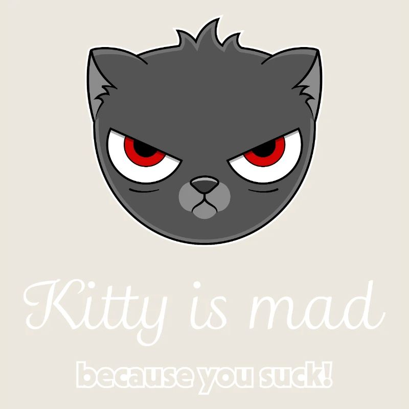 offended cat