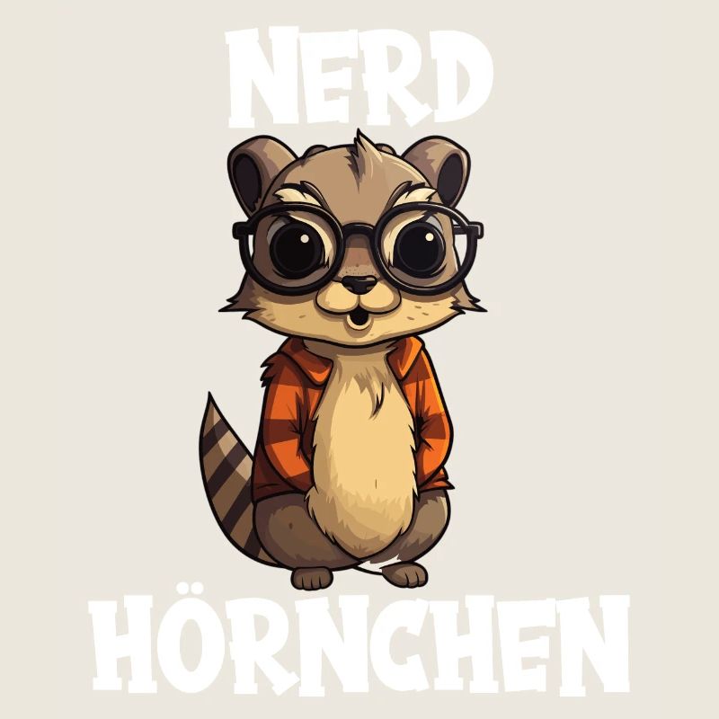 Nerdhörnchen Junge Jungen Erdhörnchen Nerdy Nerd